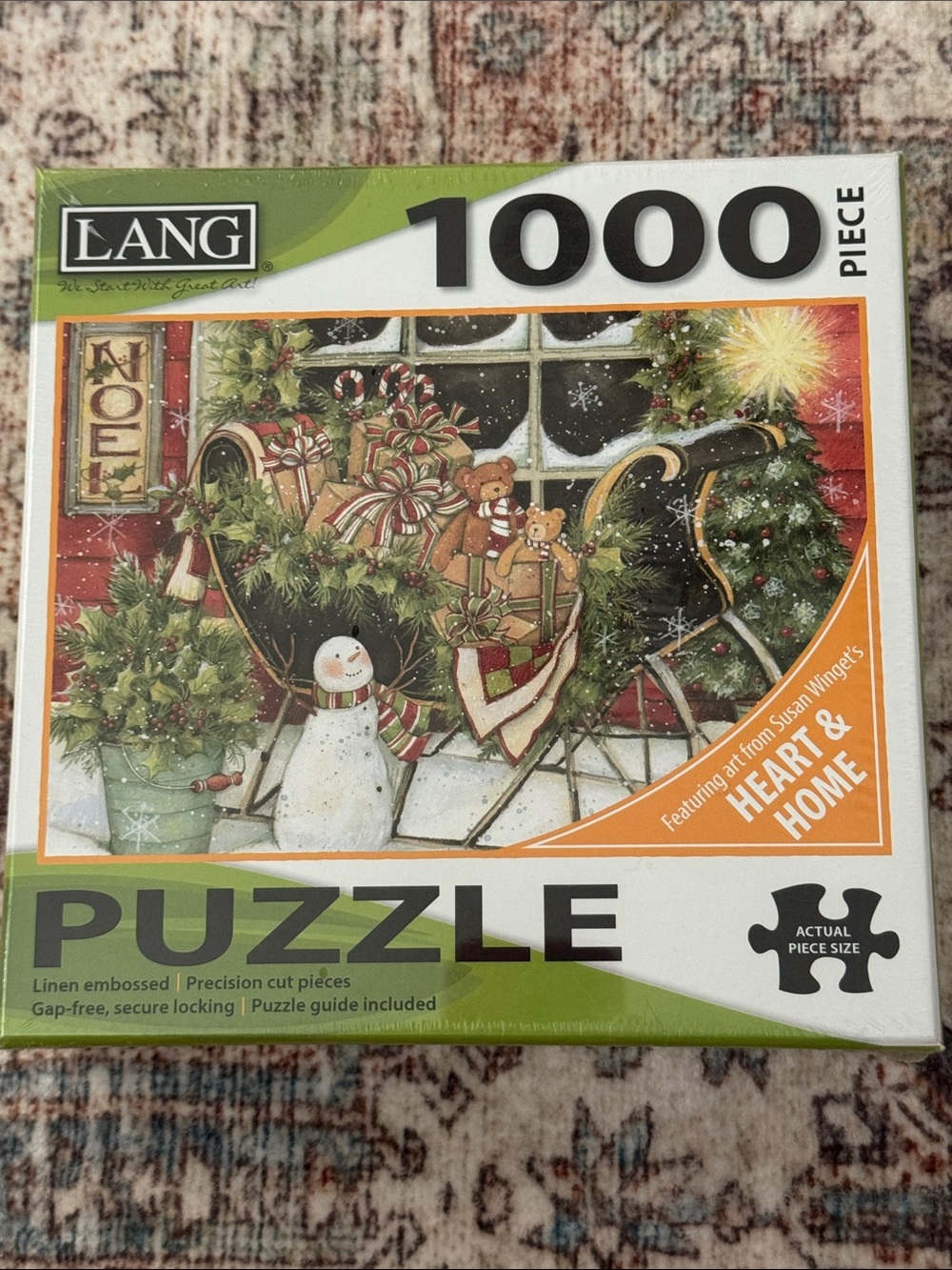 NWT 1000 Piece Lang Susan Winget Santa’s Sleigh Puzzle